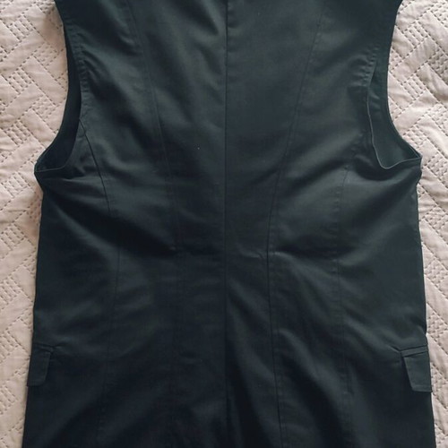 Vintage Gothic Military Black Vest Jacket like new, size S-M