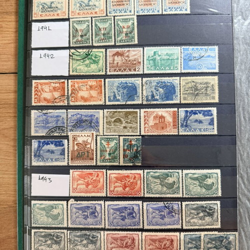 Leuchtturm album with used Greek stamps 1863-2020