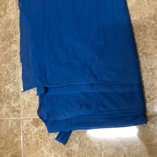 Blue lightweight elastic lining fabric used