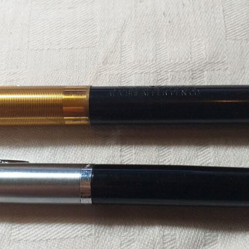 Faber Castell Progress pen and W.A.Sheaffer Fineline Division pen set collectible