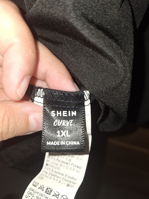 Shein Curves 1XL black tank top with adjustable straps like new