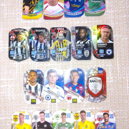 Super League metal tags collection 18 pieces 2017-2021 like new