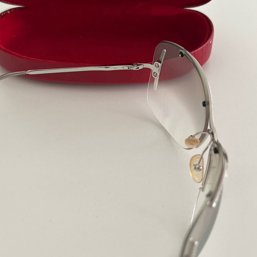 Valentino vintage 90s glasses with strass like new, silver