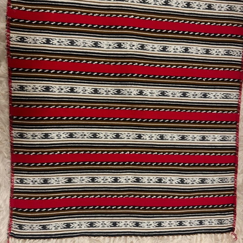 Woven machramas semen new with red pattern