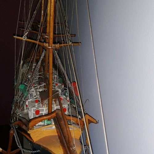 Handmade Vintage Sailboat from the 1960s