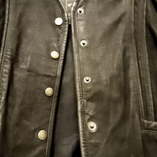 Tomahawk Women's leather jacket size M like new, black