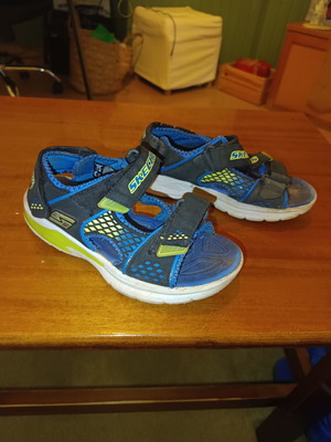 Skechers S-Light E-ll σανδάλι μεταχειρισμένο, αγορίστικο Νο 23 με φωτάκια στη σόλα