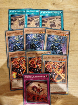 Κάρτες Yugioh Mitsurugi σαν καινούργιες