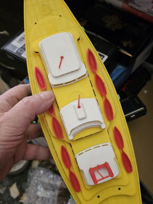 Plastic Cruise Ship Toy used, rare Greek 70s