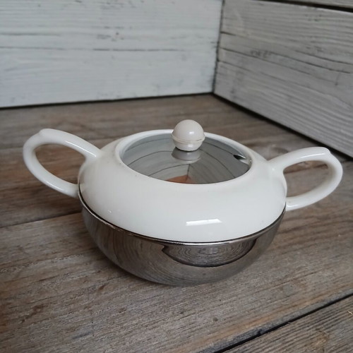Benraad 1950 vintage theepot set used, Dutch kitchen design