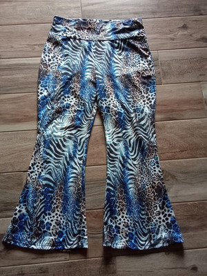 Elastic Bell-Bottom Pants ankle length like new, size XL