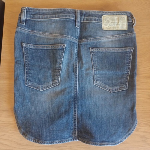 Diesel denim skirt like new with unique design XS-S blue