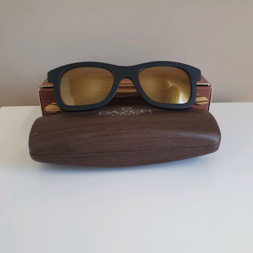 Sunglasses GAZER EYEWEAR BLACK-WENGE/GOLD MIRROR