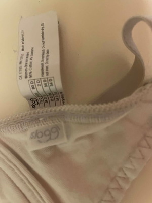 Sloggi cotton bras like new, black and white, size EU 75D