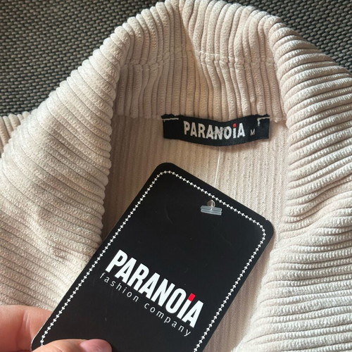 Paranoia beige corduroy jacket new with tags, size M