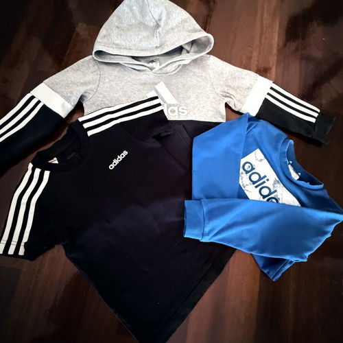 Adidas boys' set used, pack of 30, size 4-5 years, sandals 27