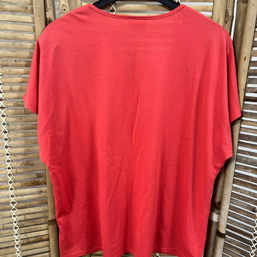 Karelia Coral Red Relaxed Fit Top XXL