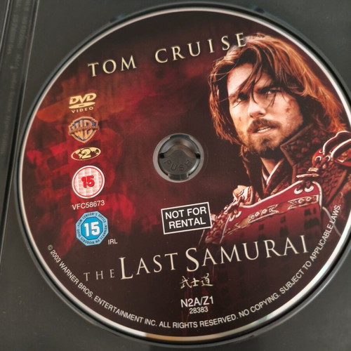 The Last Samurai DVD 2 disc widescreen edition like new