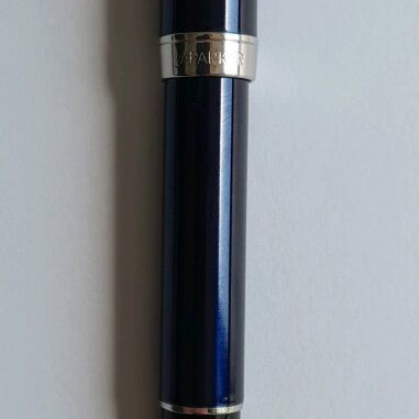 Parker Sonnet pen blue lacquer new with silver details
