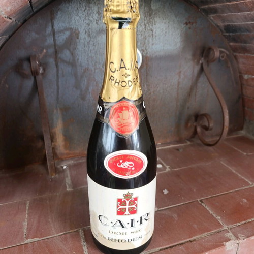 Collectible CAIR Rhodes Demi Sec vintage bottle 1980s new