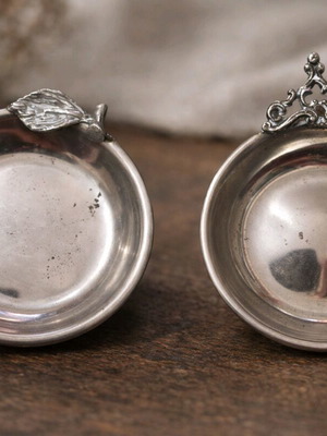 Vintage silver plated decorative bowls set of 2 used