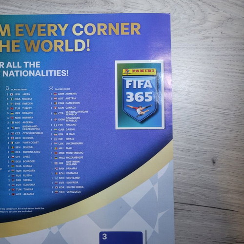Panini FIFA 365 sticker album