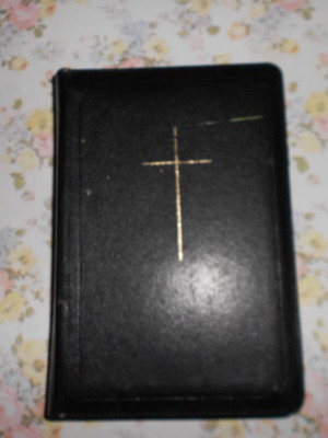 The Holy Bible in Demotic book with zipper used