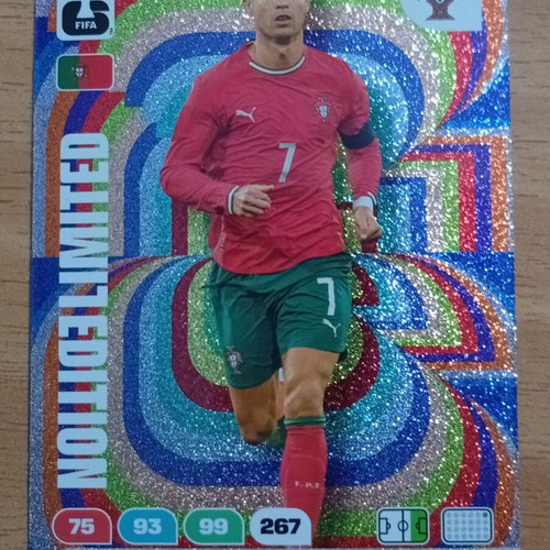 Panini World Cup 2026 Adrenalyn XL Limited Edition Ronaldo card used, small size