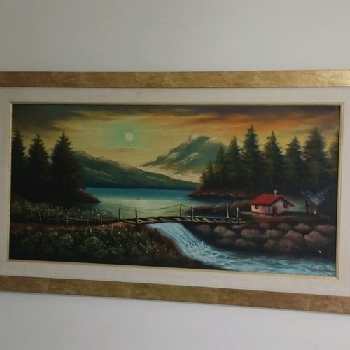Handmade painting used 1.18x68