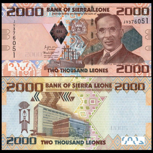 ΣΙΕΡΑ ΛΕΟΝΕ - 2.000 Leones 2021 - UNC