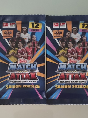 Topps Match Attax Bundesliga 2025-2026 πακέτο 2 καινούργια