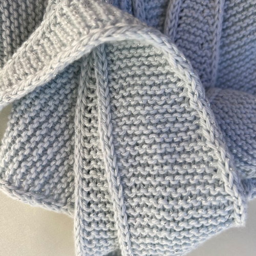 Sophie's scarf new from Italian cotton yarn with lurex
