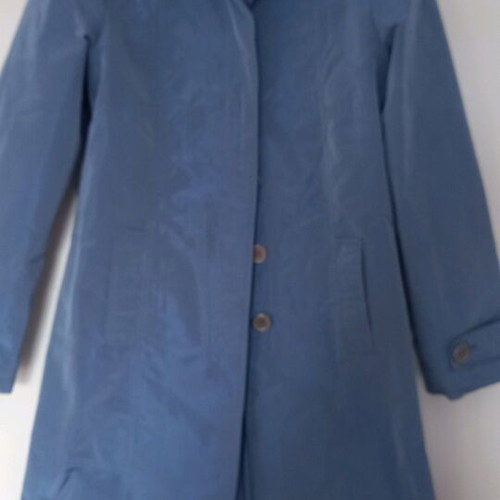 Lineaemme trench coat like new, waterproof windbreaker, blue-gray