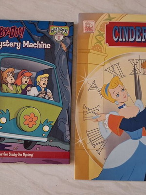 Παιδικά βιβλία Scooby-Doo και Cinderella μεταχειρισμένα, αγγλικά