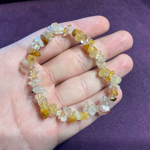 Bracelet with authentic Golden Healer unisex elastic