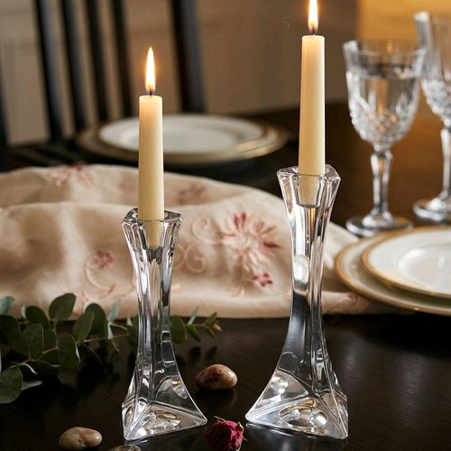 Villeroy & Boch Lead Crystal candlesticks like new, pack of 2