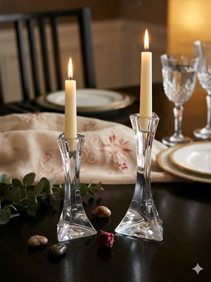 Κηροπήγια Villeroy & Boch Lead Crystal σαν καινούργια, πακέτο 2 τεμ.