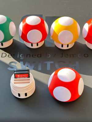 Θήκη Super Mario Μανιτάρι για Παιχνίδια Nintendo Switch καινούργια, κόκκινη