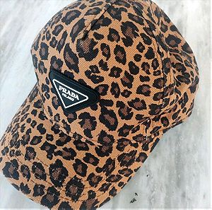 καπέλο jockey cap prada animal print