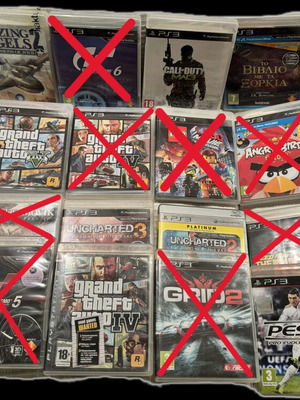 Sony Playstation 3 game collection used, 15 titles