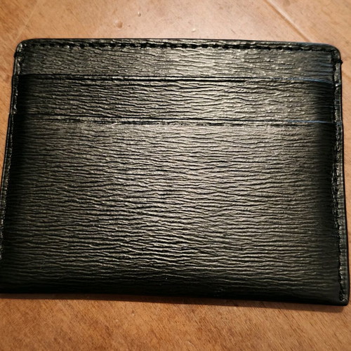 DKNY leather card holder like new, black