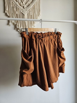 Ginger linen bermuda H&M like new, brown size M