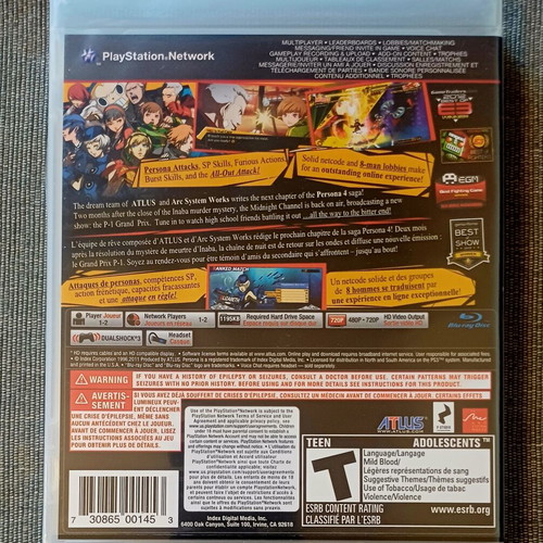 Persona 4 Arena PS3 game sealed
