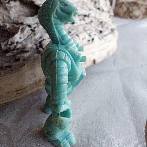 Teratomachos Cobra figure blue turquoise Hasbro 1986 like new