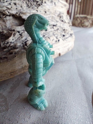 Teratomachos Cobra figure blue turquoise Hasbro 1986 like new