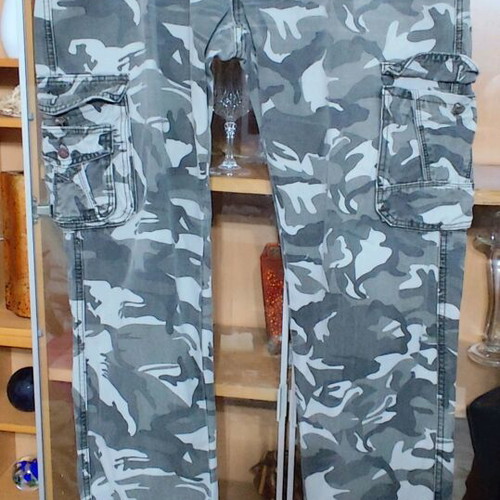 Men's camouflage pants used, khaki
