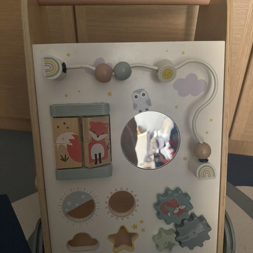 Wooden walker activity center like new