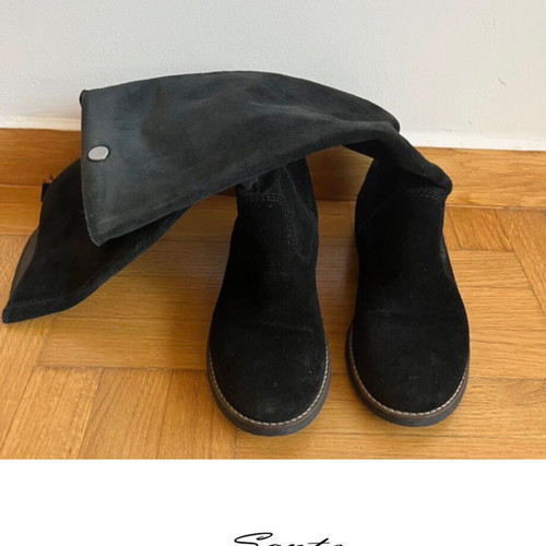 Sante suede boot used, 100% leather, size 37, black