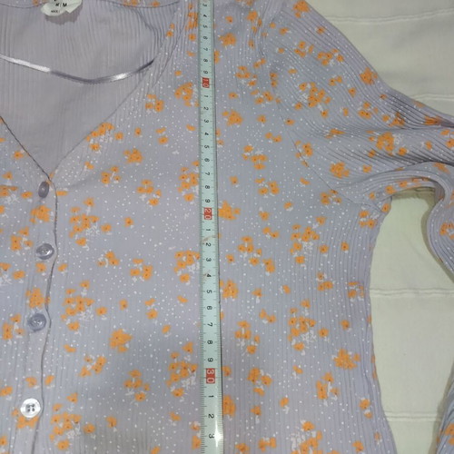 Cotton on lilac floral cardigan blouse like new