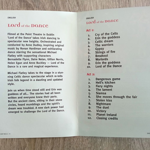 Lord of the Dance DVD used featuring Michael Flatley